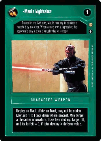 •Maul's Lightsaber