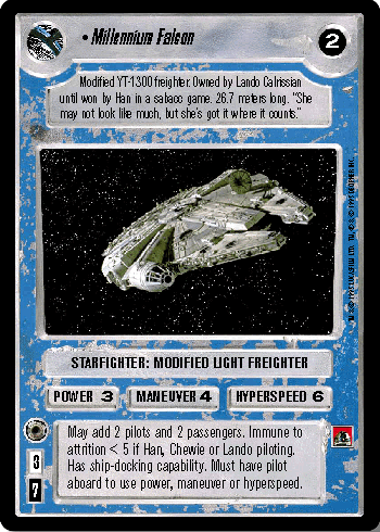 •Millennium Falcon