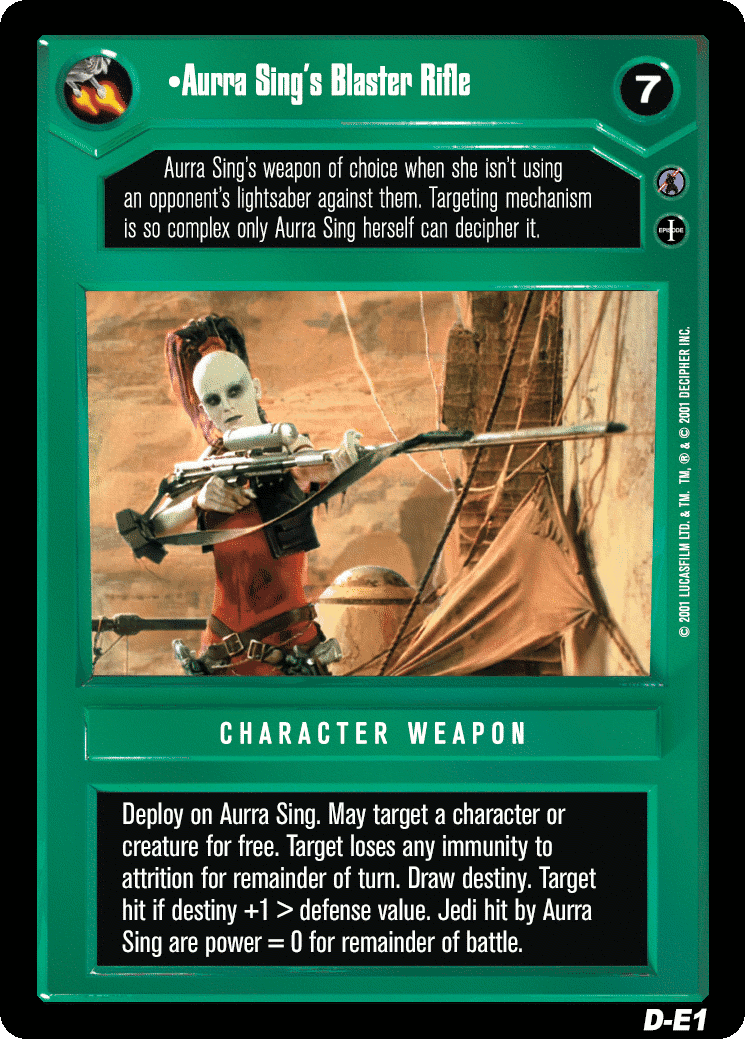 •Aurra Sing's Blaster Rifle