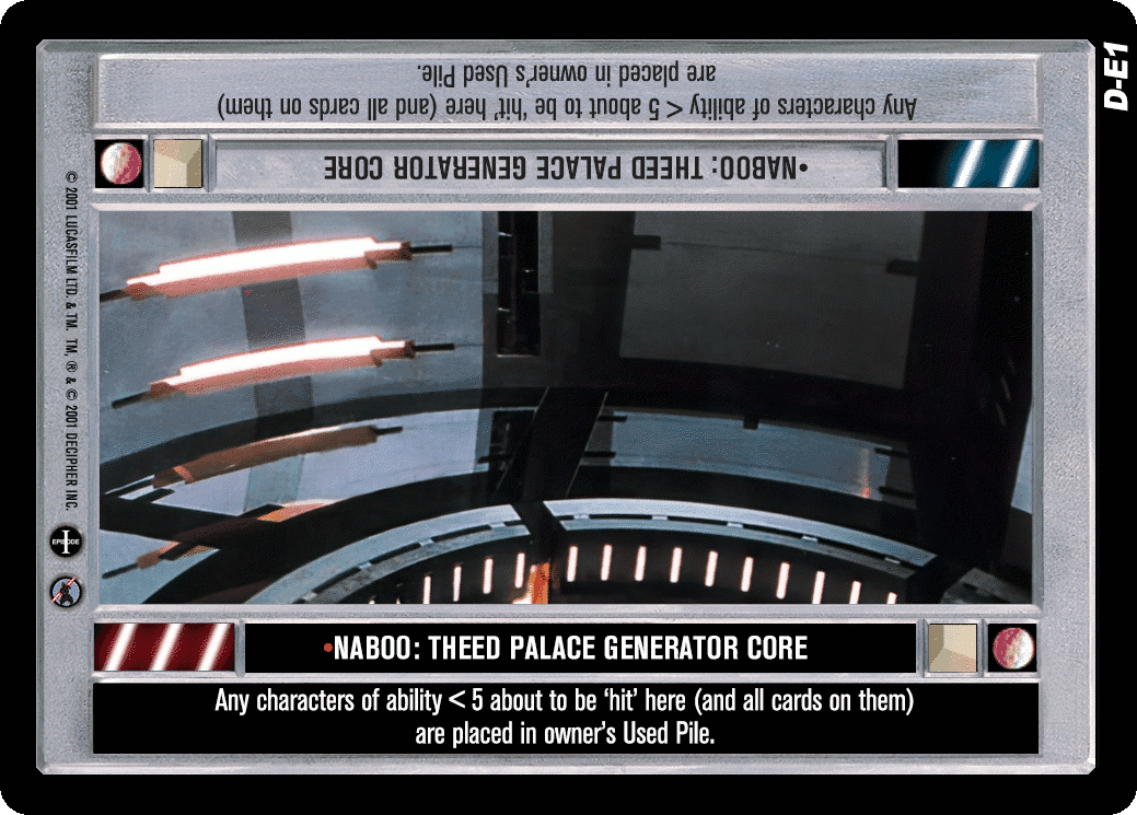 •Naboo: Theed Palace Generator Core