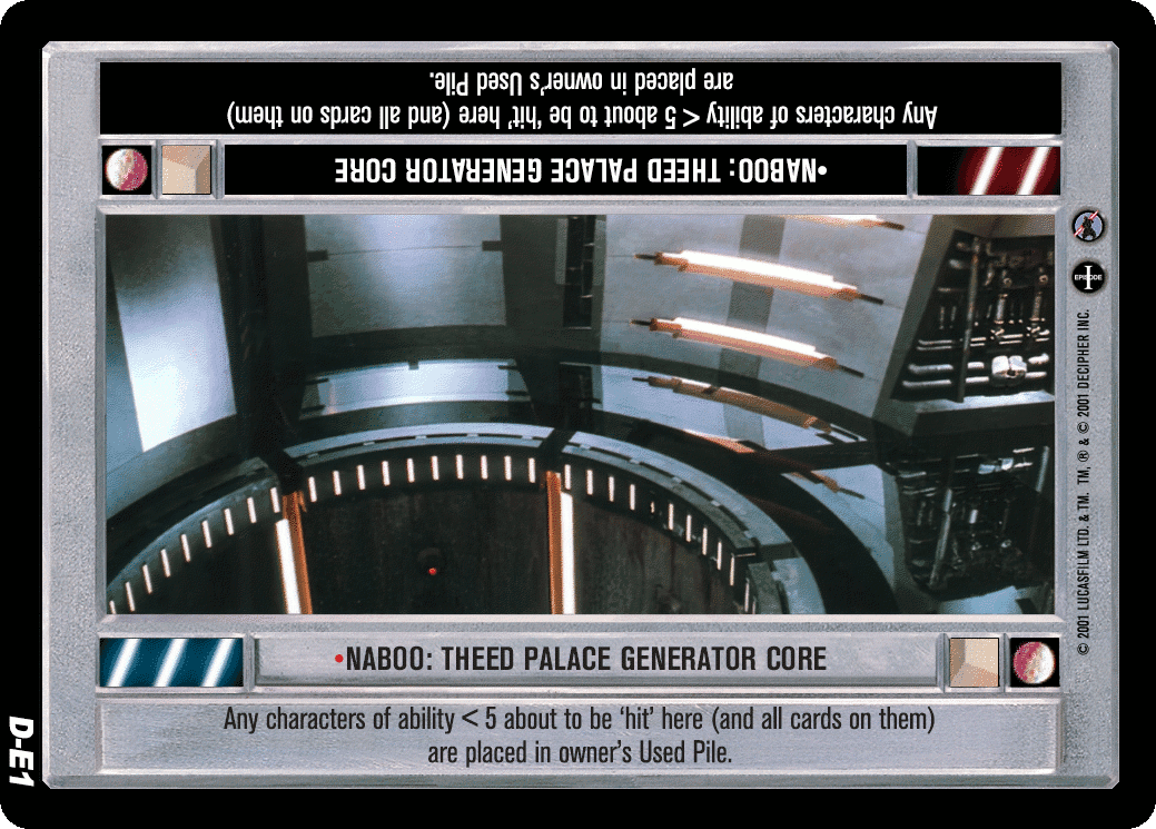 •Naboo: Theed Palace Generator Core