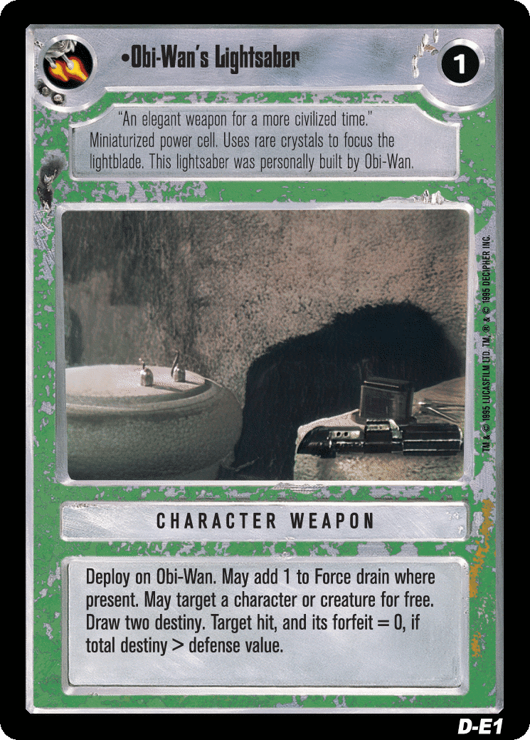 •Obi-Wan's Lightsaber