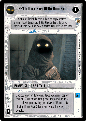 •R'kik D'nec, Hero Of The Dune Sea