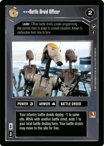 •••Battle Droid Officer