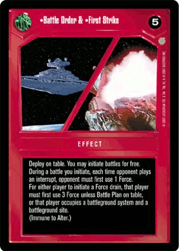 •Battle Order & •First Strike