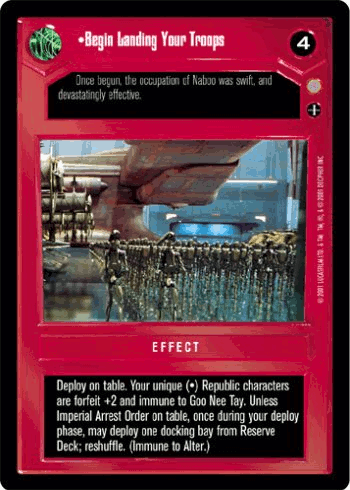 •Begin Landing Your Troops