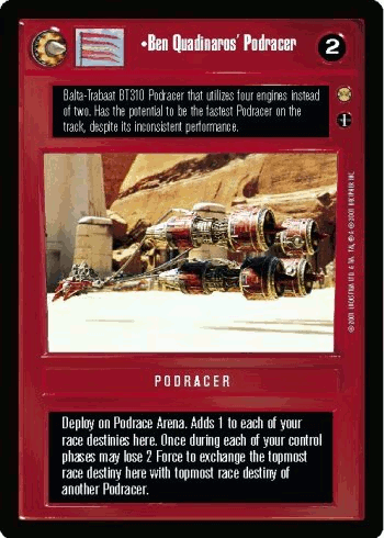 •Ben Quadinaros' Podracer