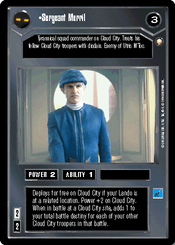 •Sergeant Merril