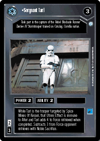•Sergeant Tarl