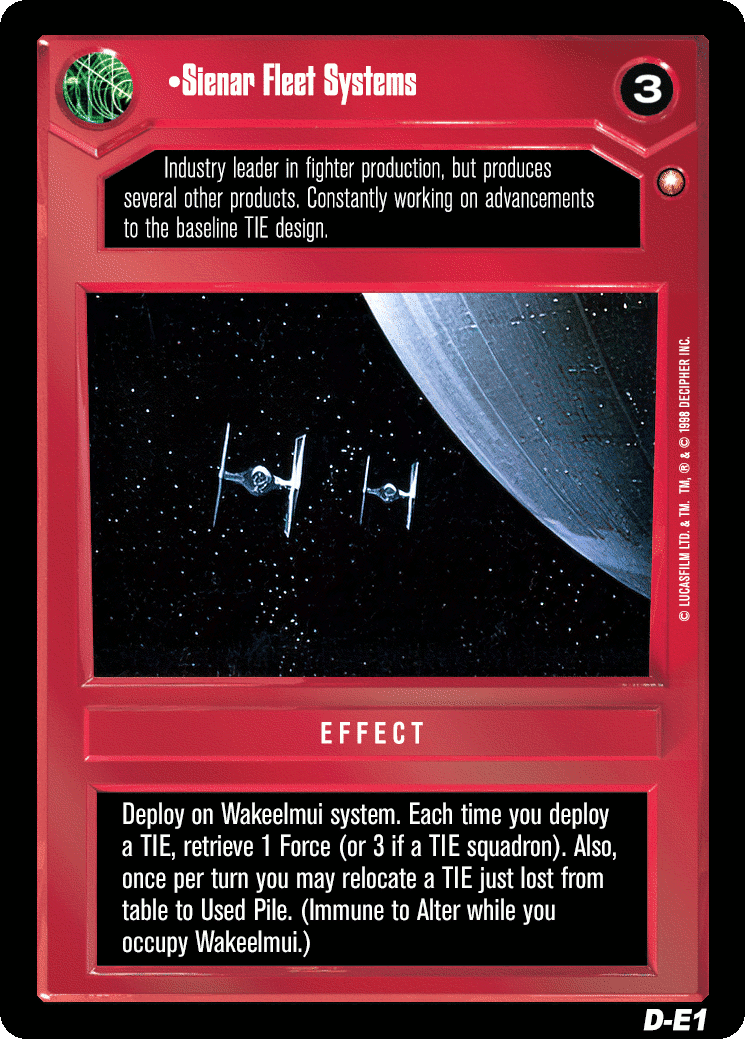 •Sienar Fleet Systems