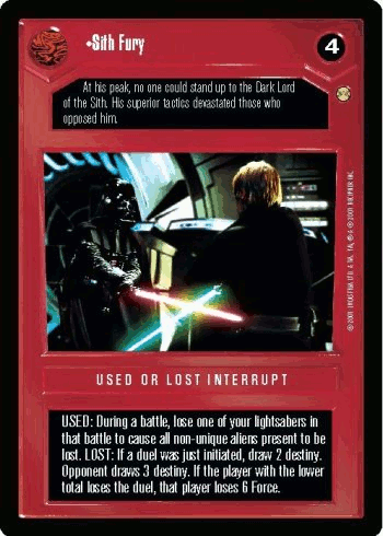 •Sith Fury