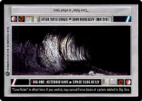 <>Big One: Asteroid Cave Or Space Slug Belly