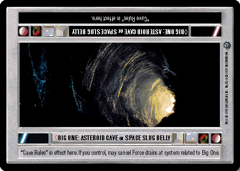 <>Big One: Asteroid Cave Or Space Slug Belly