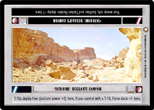 •Tatooine: Beggar's Canyon