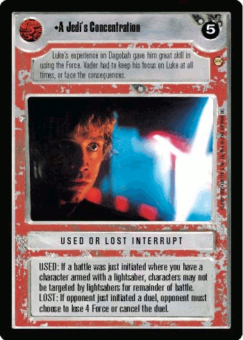 •A Jedi's Concentration