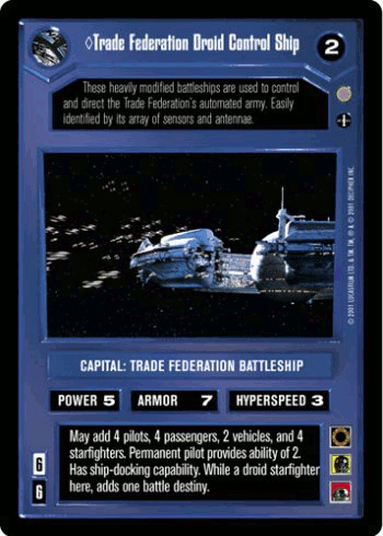 <>Trade Federation Droid Control Ship