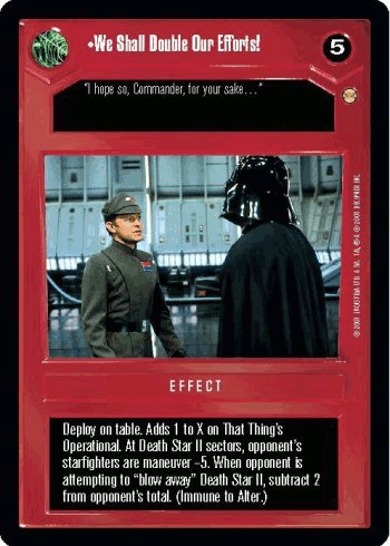 •We Shall Double Our Efforts!
