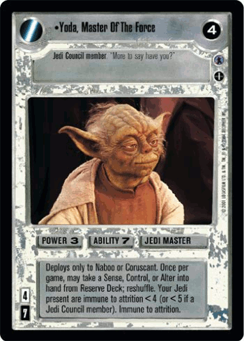 •Yoda, Master Of The Force