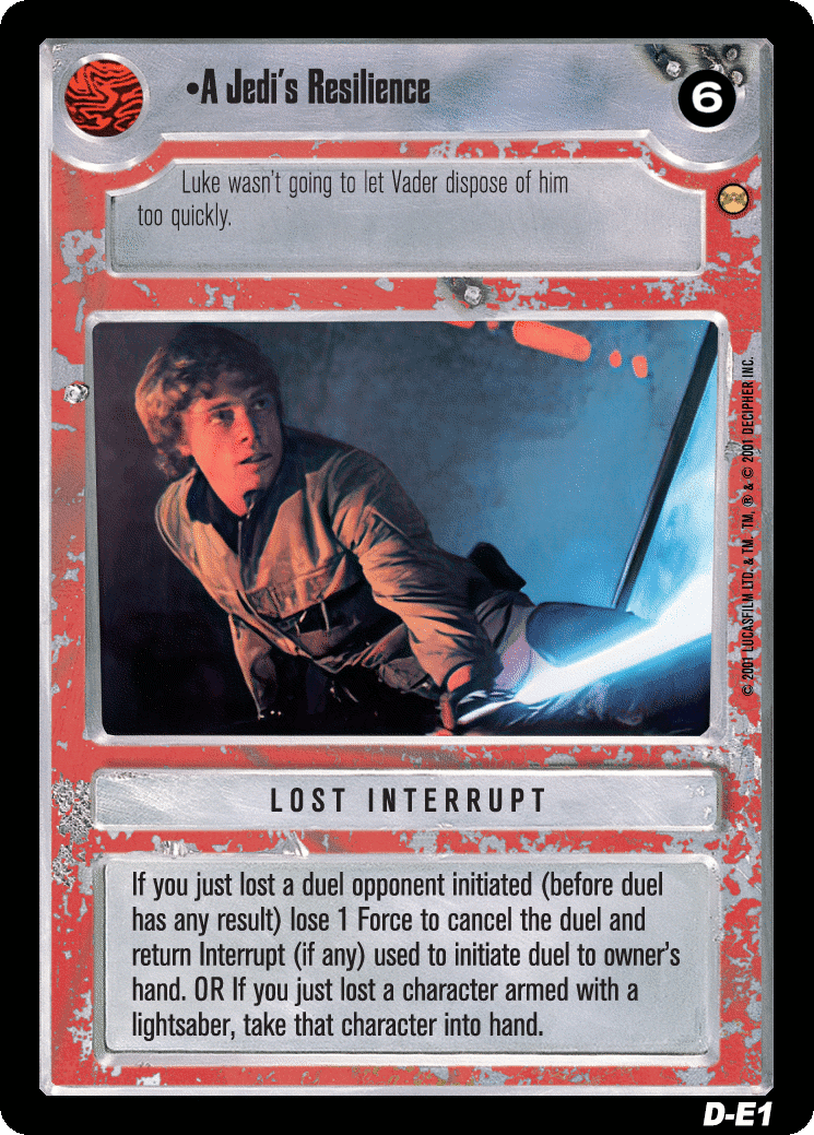 •A Jedi's Resilience