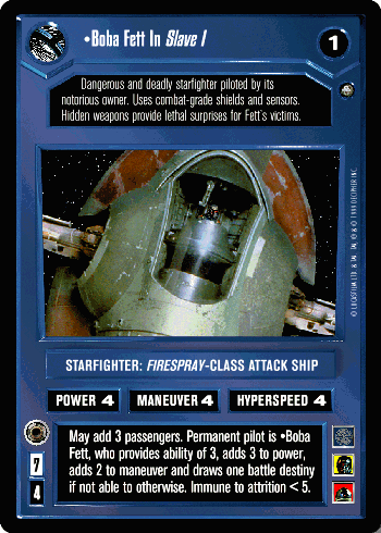 •Boba Fett In Slave I