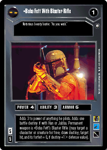 •Boba Fett With Blaster Rifle