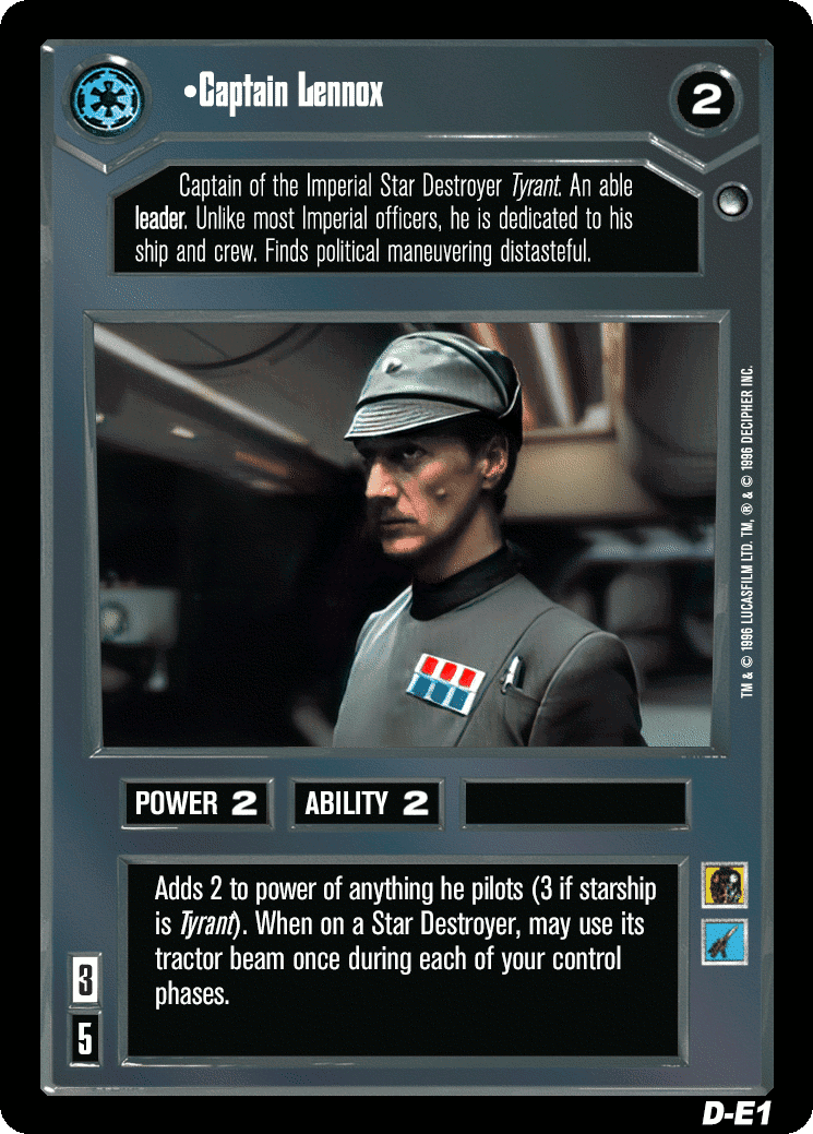 •Captain Lennox