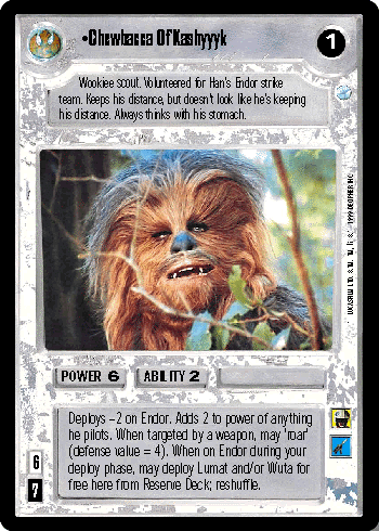•Chewbacca Of Kashyyyk