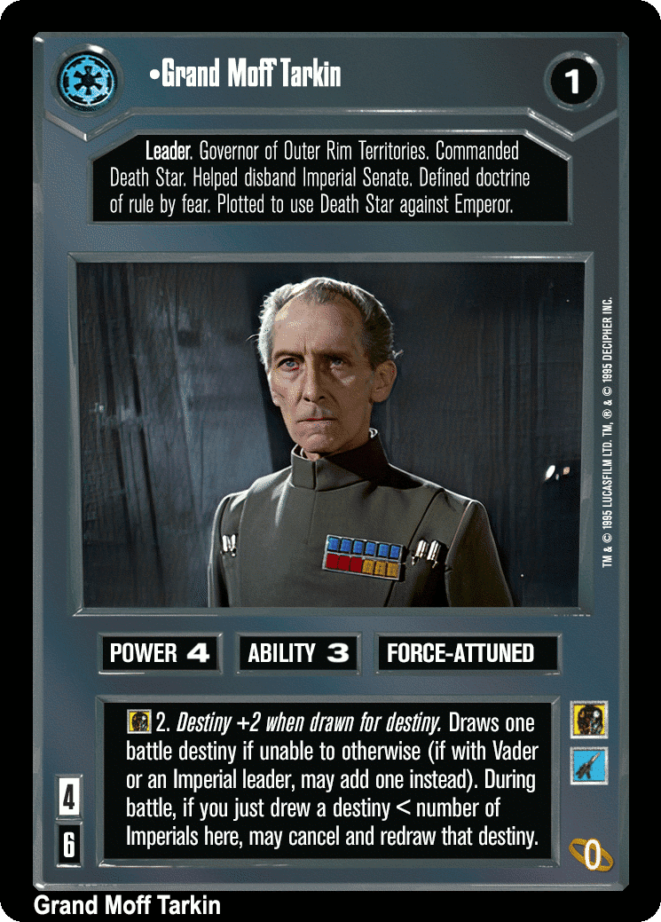 •Grand Moff Tarkin (V)