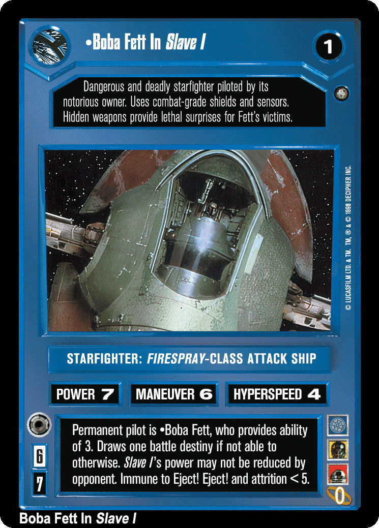 •Boba Fett In Slave I (V)