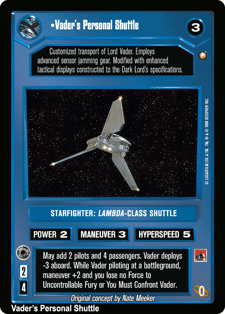 •Vader's Personal Shuttle (V)
