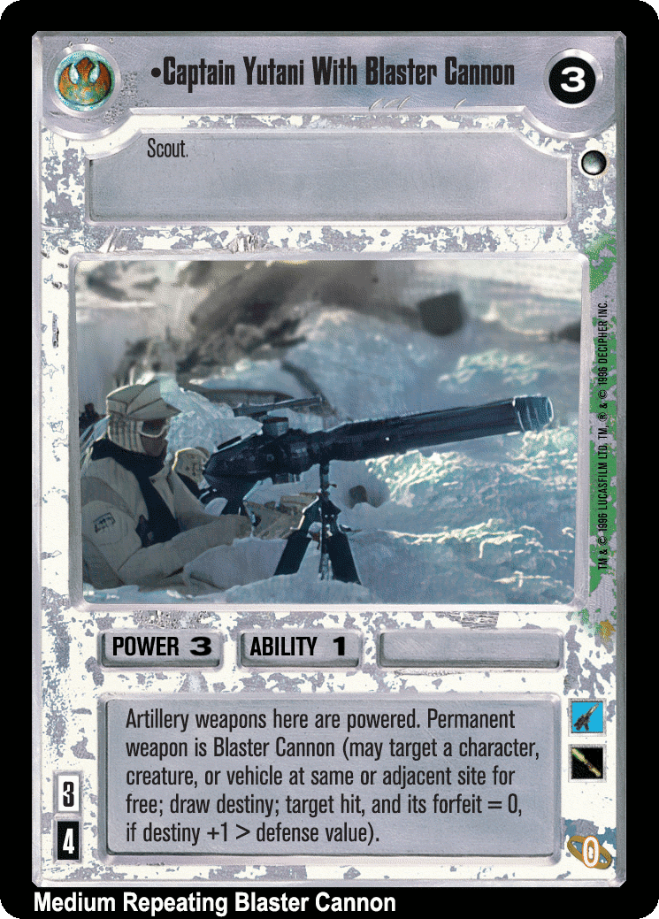 •Captain Yutani With Blaster Cannon