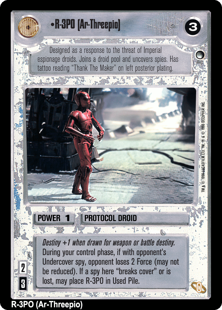 •R-3PO (Ar-Threepio) (V)
