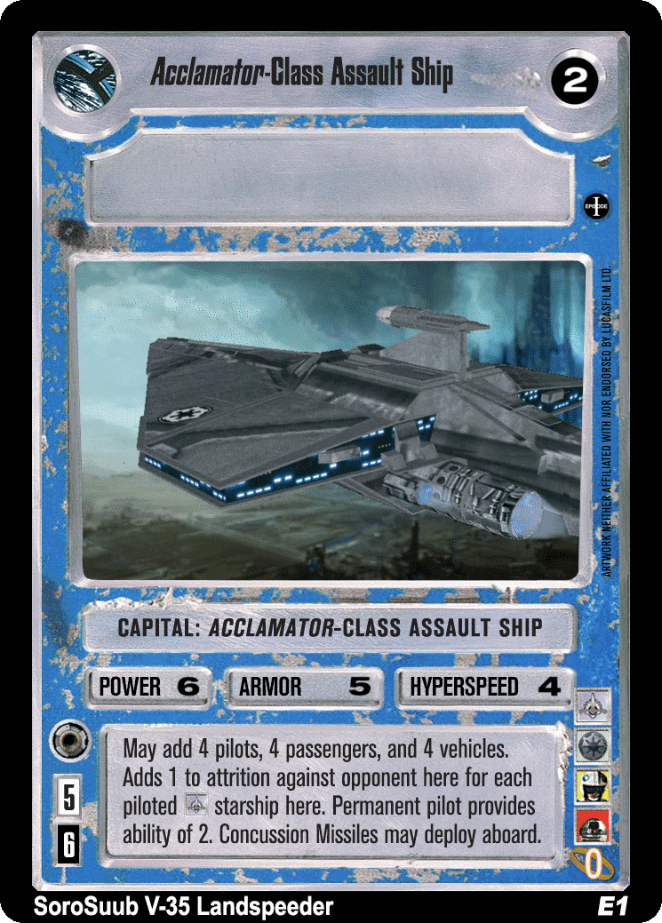Acclamator-Class Assault Ship