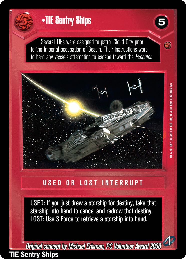 •TIE Sentry Ships (V)