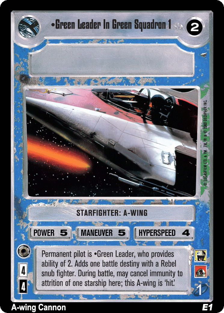 •Green Leader In Green Squadron 1