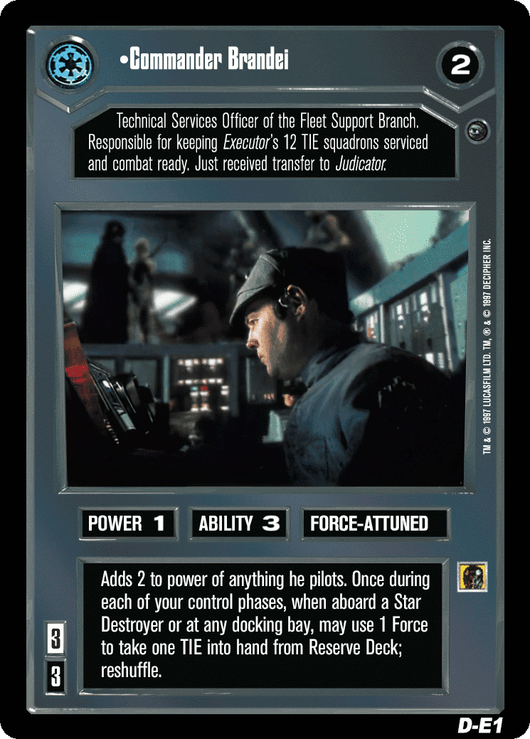 •Commander Brandei