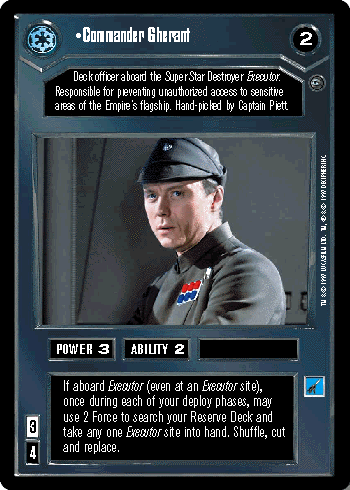 •Commander Gherant
