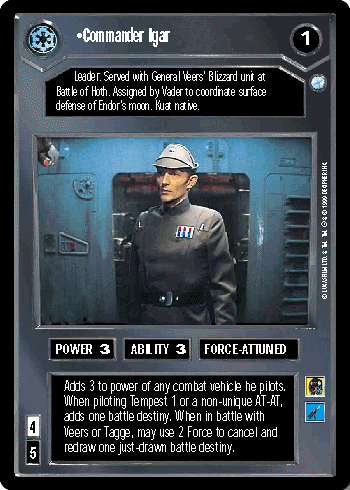 •Commander Igar