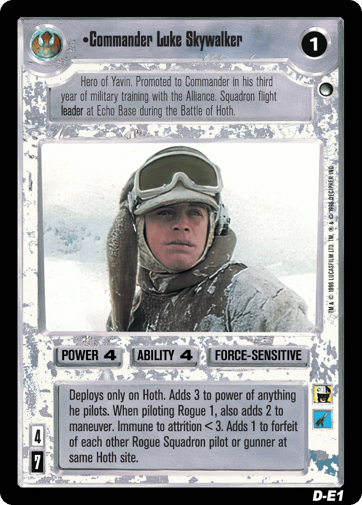 •Commander Luke Skywalker