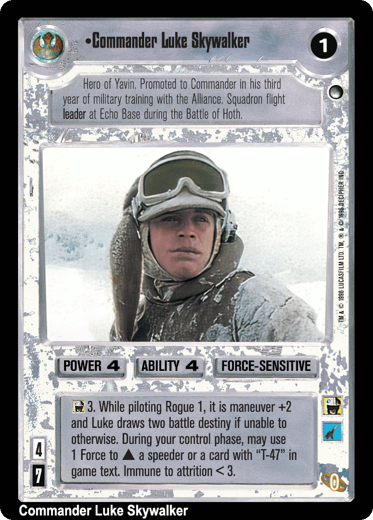 •Commander Luke Skywalker (V)