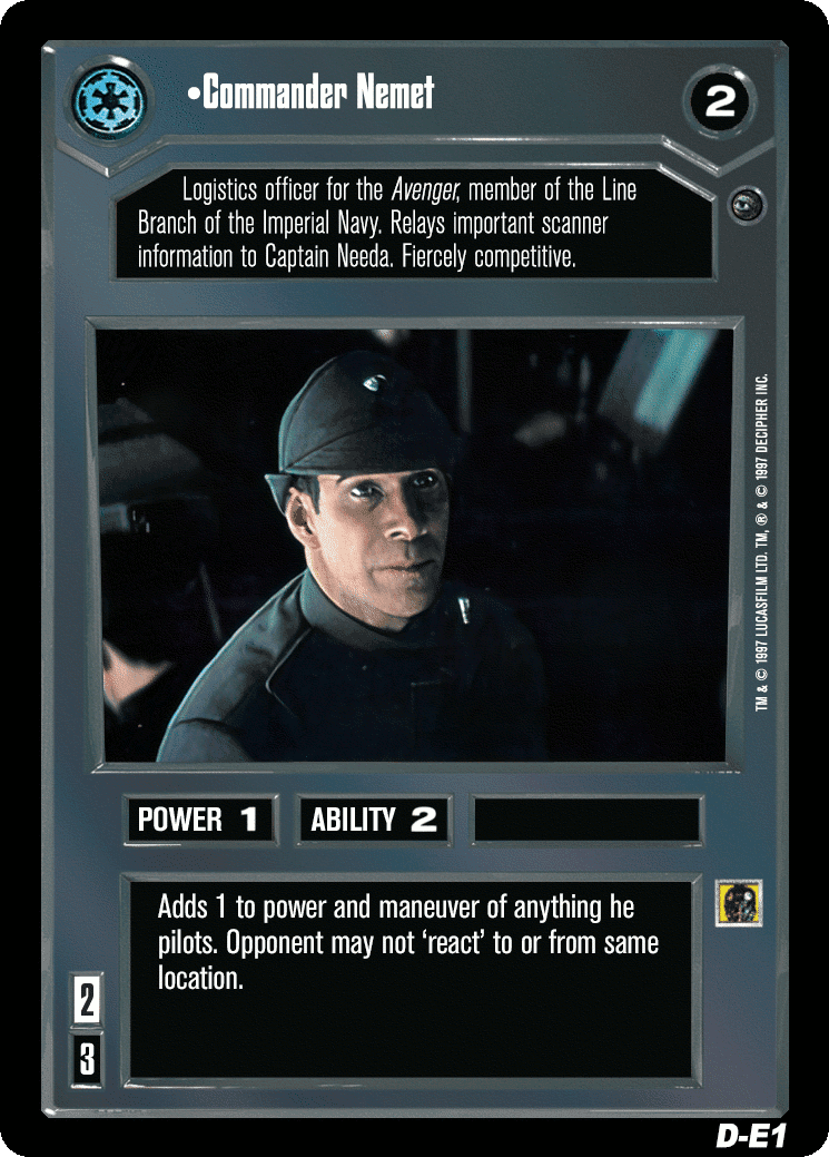 •Commander Nemet
