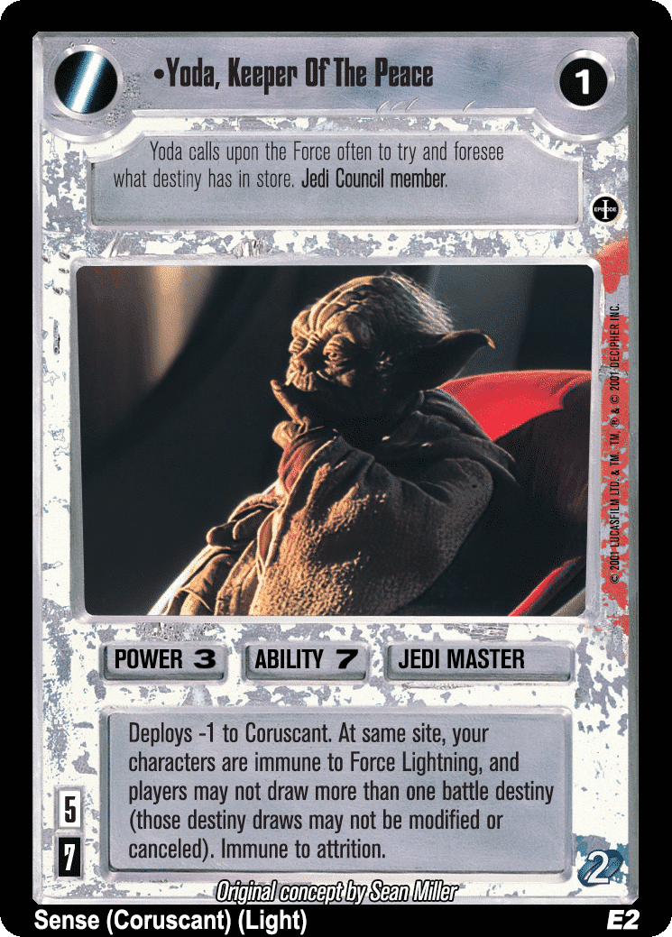 •Yoda, Keeper Of The Peace
