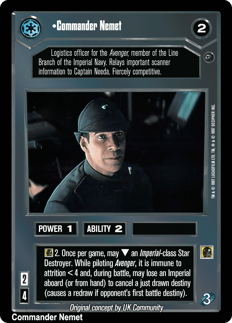 •Commander Nemet (V)