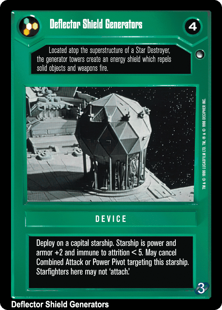 Deflector Shield Generators (V)