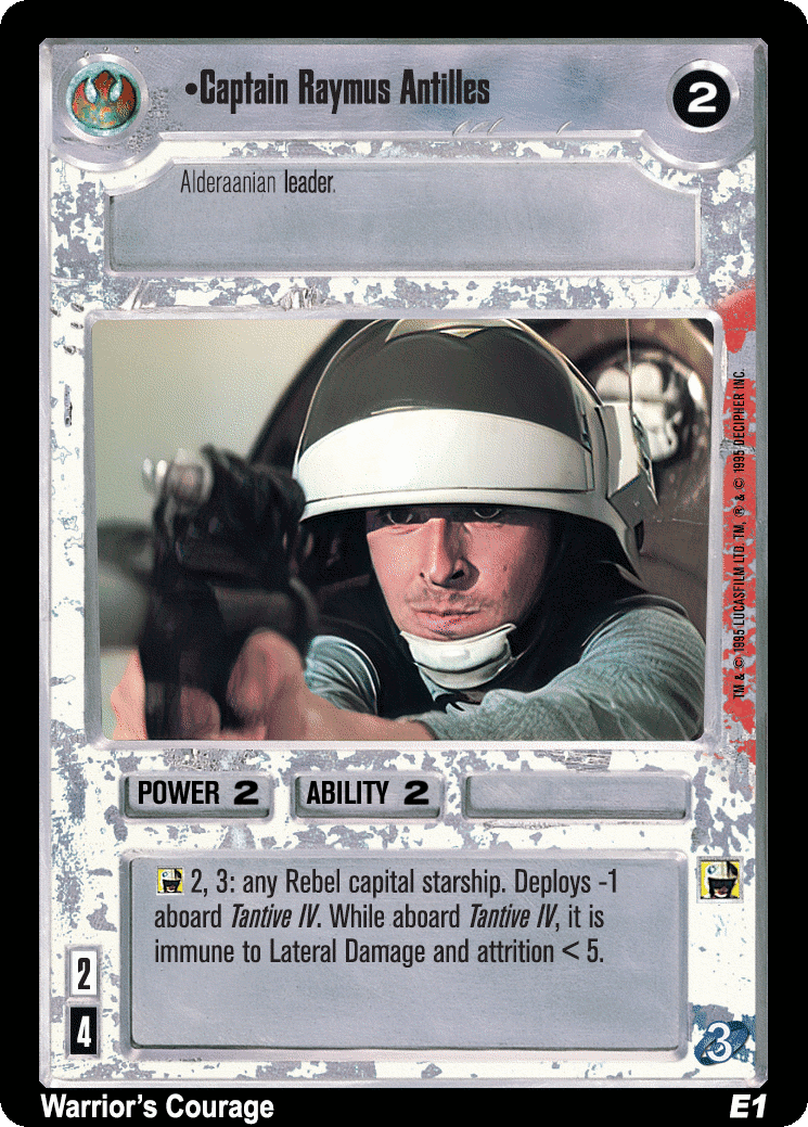 •Captain Raymus Antilles
