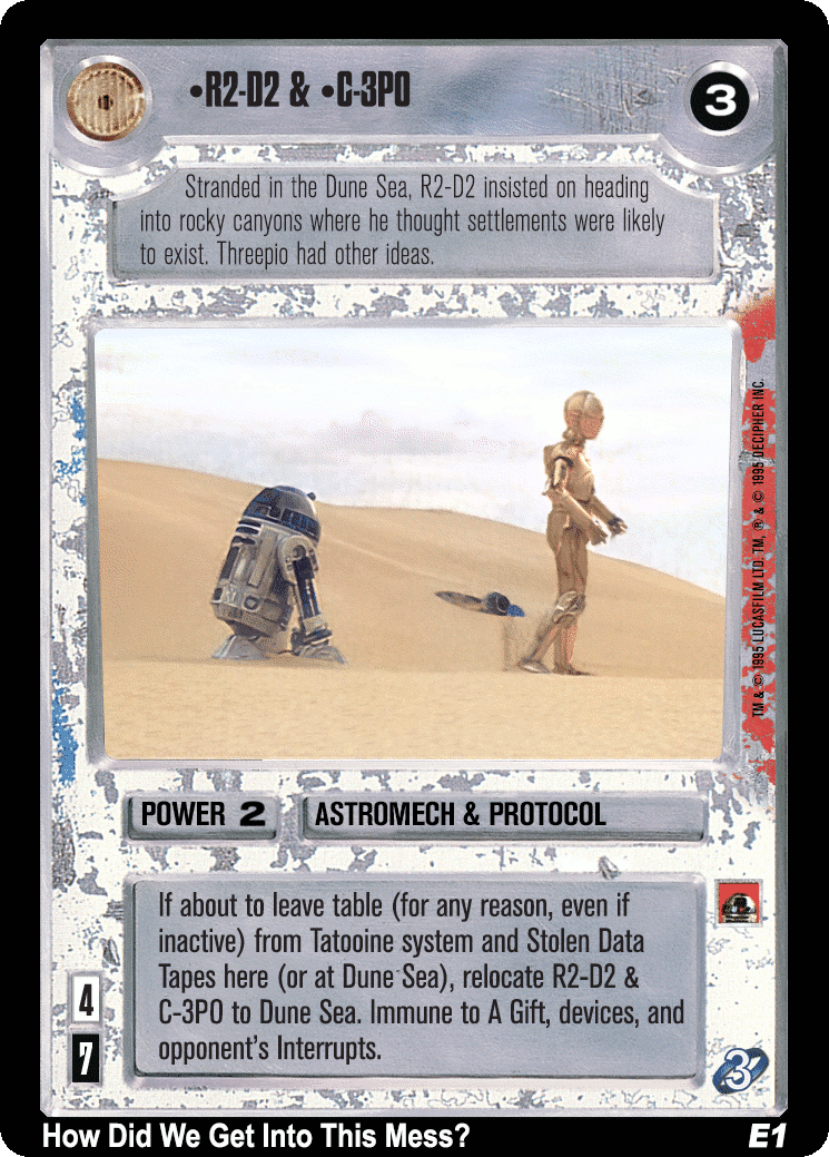 •R2-D2 & •C-3PO