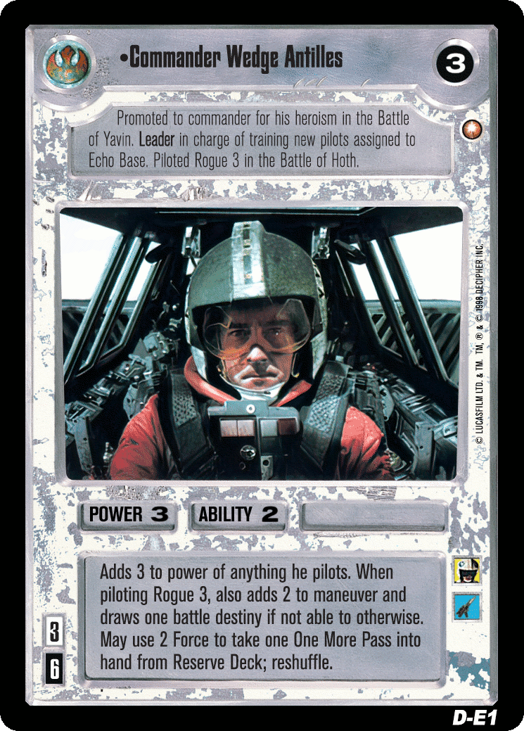 •Commander Wedge Antilles