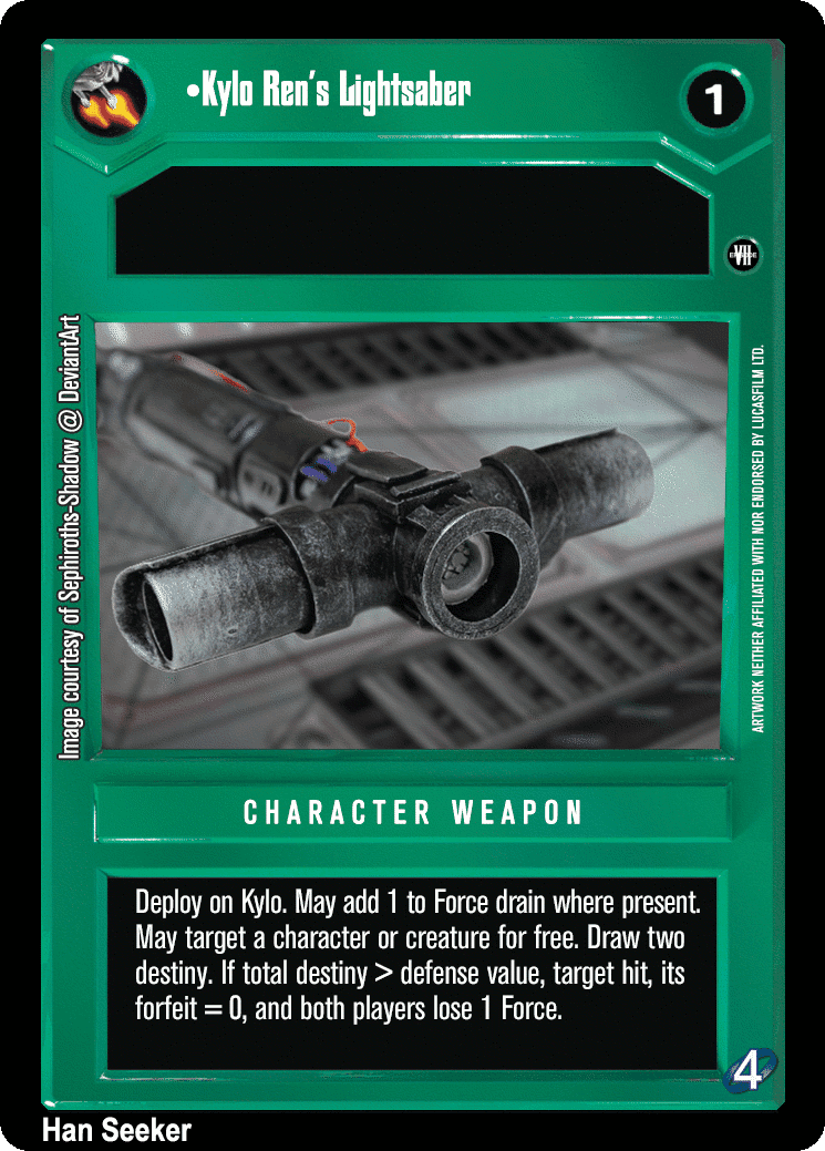 •Kylo Ren's Lightsaber