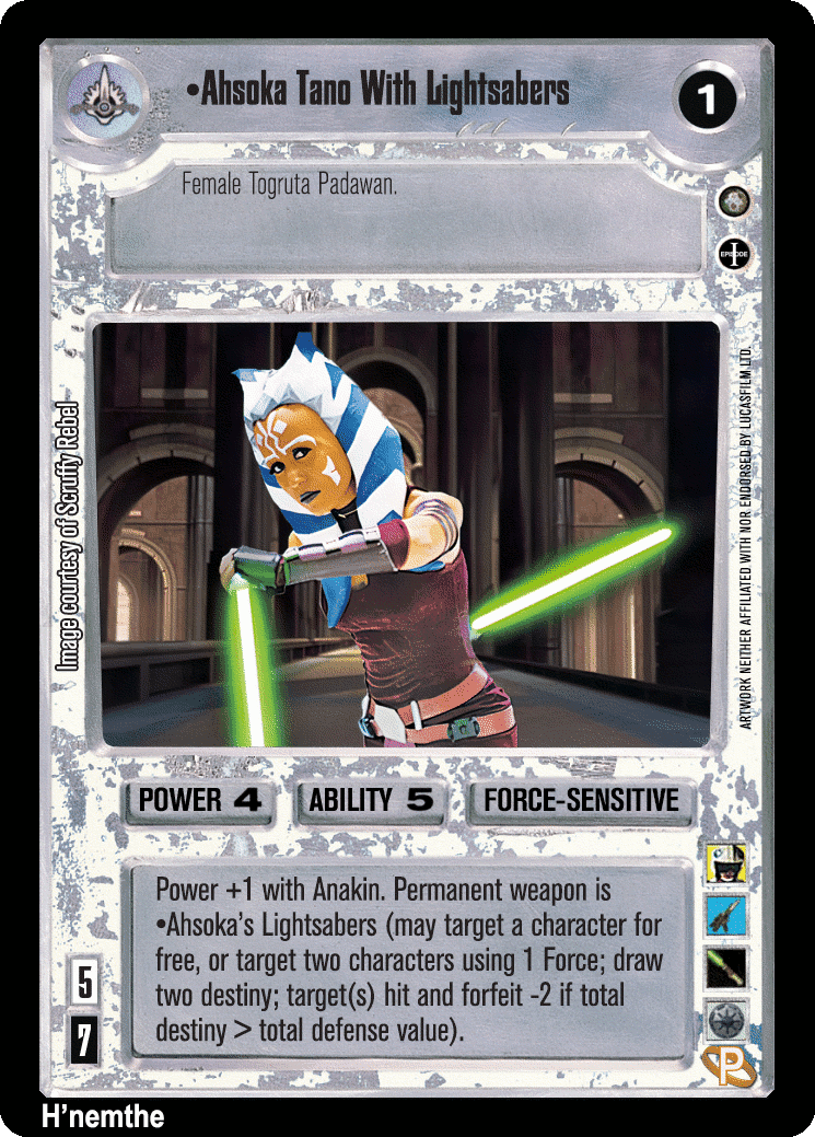 •Ahsoka Tano With Lightsabers