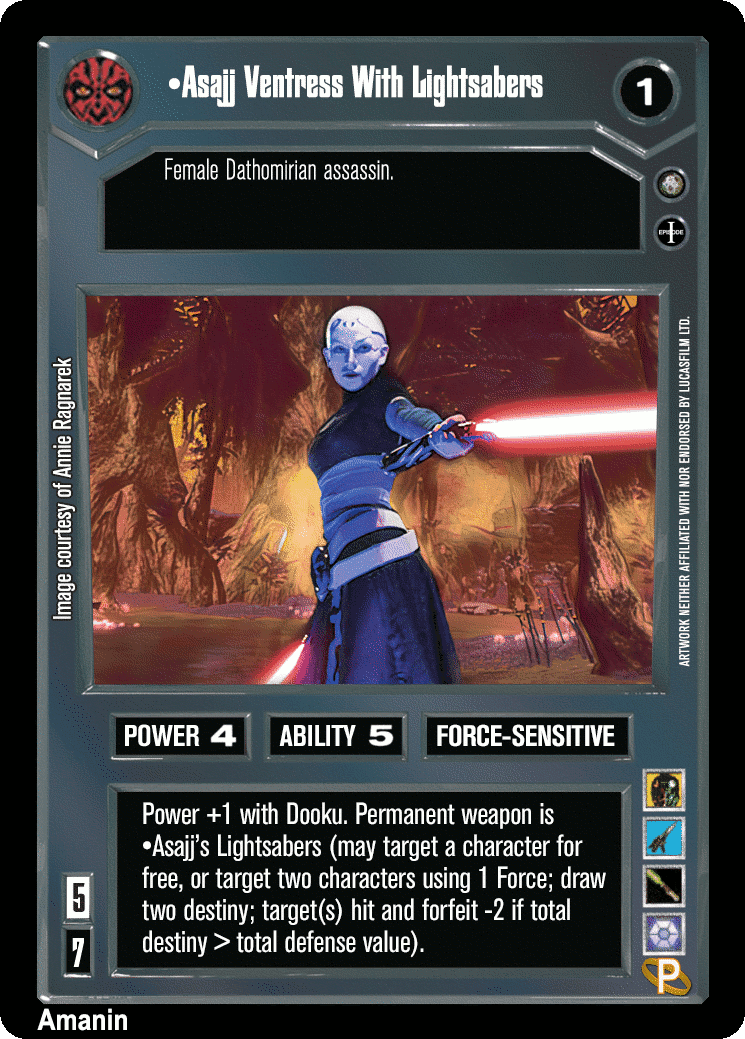 •Asajj Ventress With Lightsabers